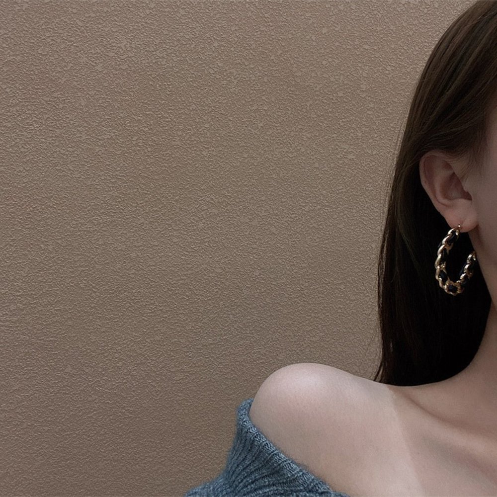 ❤️‍🔥𝕤𝕒𝕝𝕖❤️‍🔥🦋coco leather earrings - Picture 6 of 11